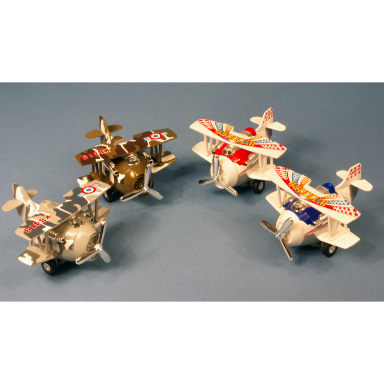 12 X Rétrofriction War Bird biplan “Pull back action”