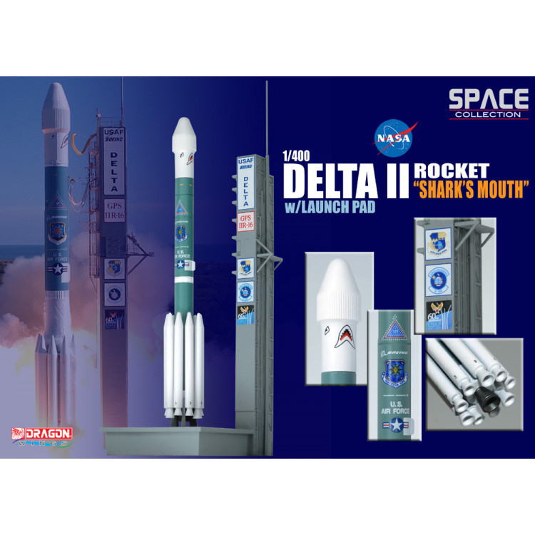 Delta II Rocket “Shark’s Mouth” (with Launch Pad)