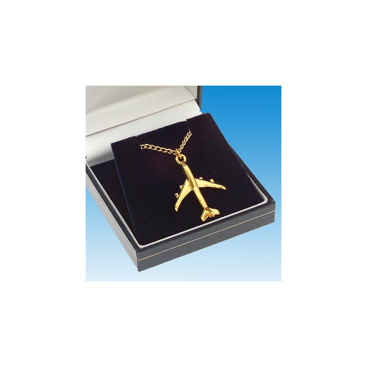 COLLIER 747-400 DORÉ OR FIN