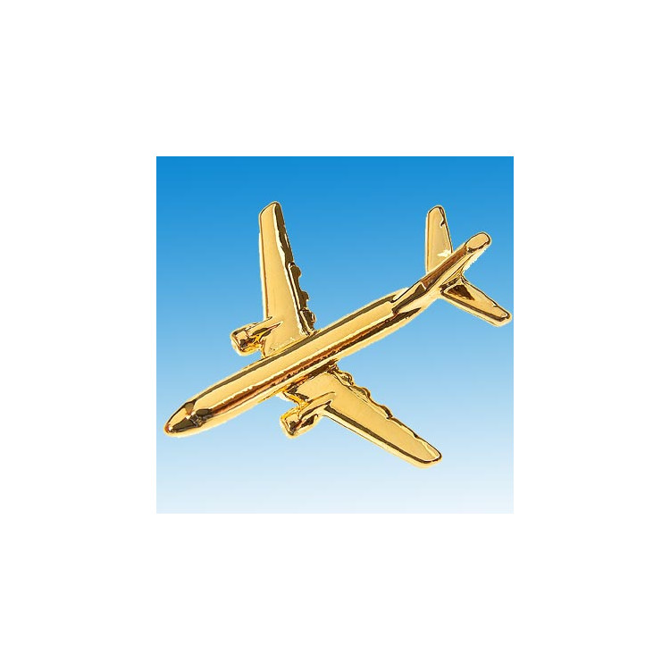 Pin’s Boeing 737-800  doré or fin
