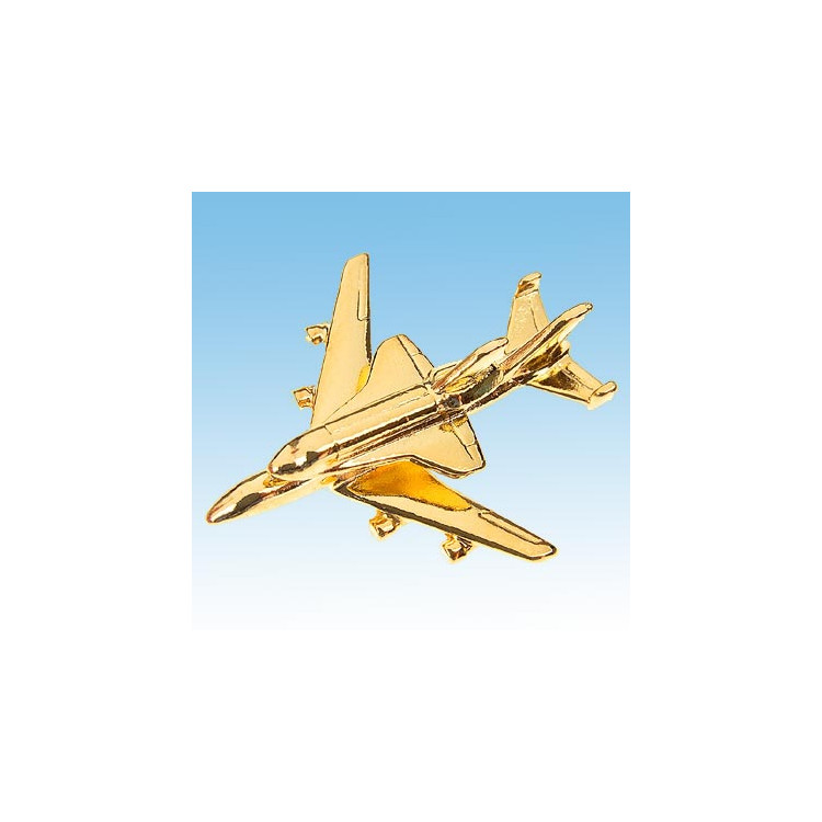 Pin’s Boeing 747 + SPACE SHUTTLE  doré or fin