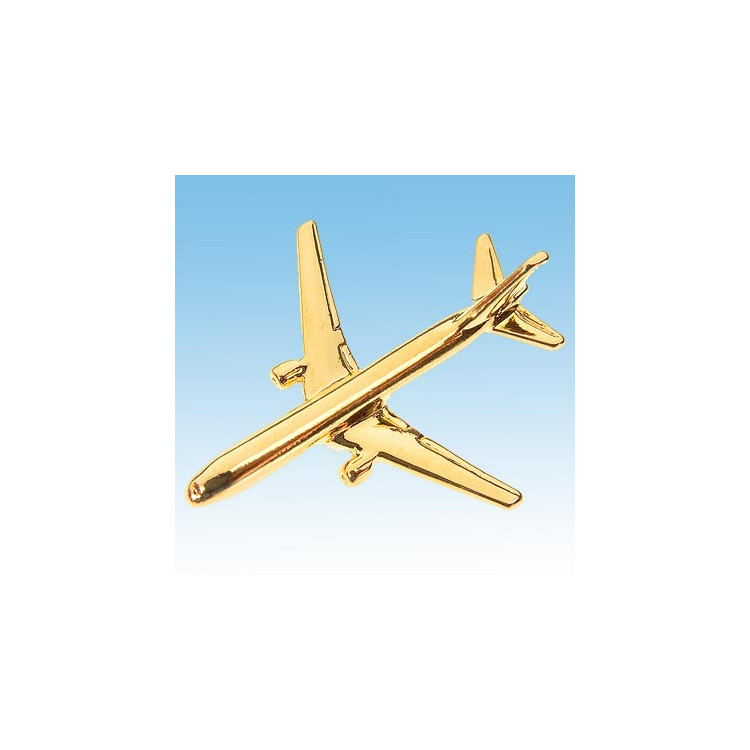 Pin’s Boeing 757 doré or fin