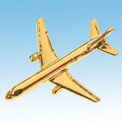 Pin’s Boeing 767  doré or fin