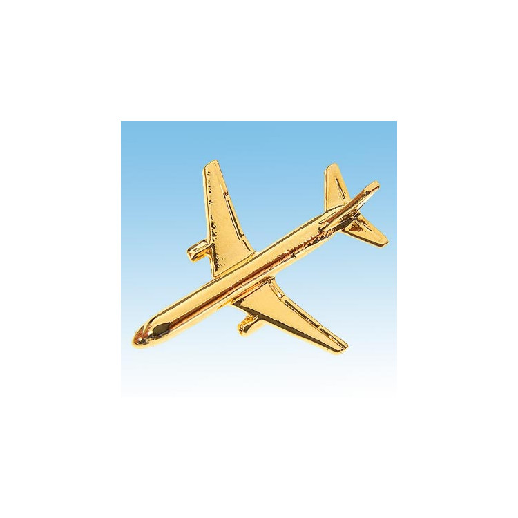 Pin’s Boeing 767  doré or fin