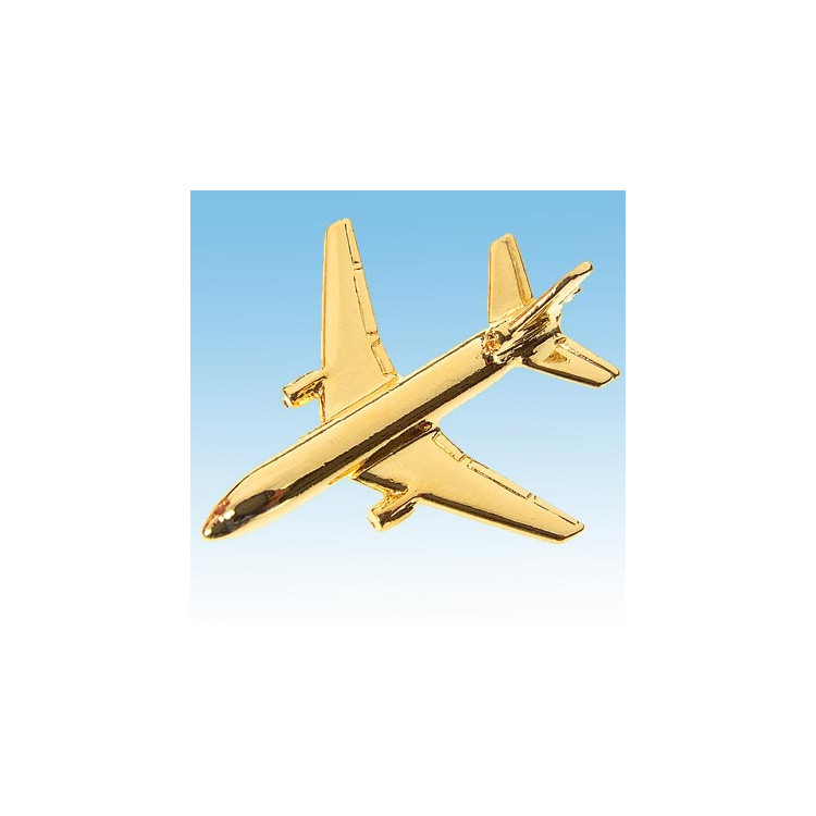 Pin’s DC10 doré or fin
