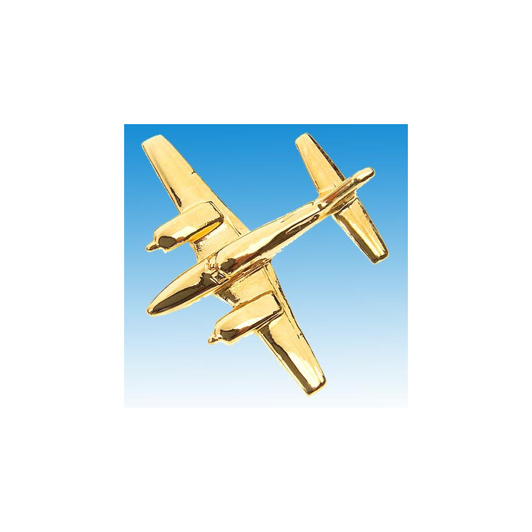 Pin’s Piper Navajo doré or fin