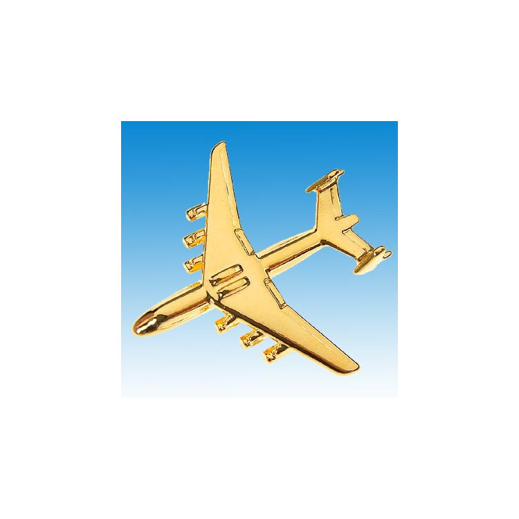 Pin’s ANTONOV 225 doré or fin Port offert en France