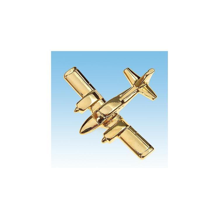 Pin’s Beech Baron  doré or fin