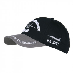 Baseball cap F/A18 Super Hornet US Navy - coton/velcros