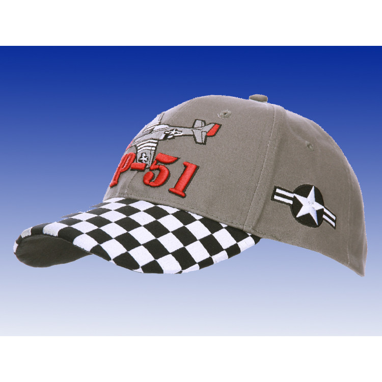 Casquette brodée / Baseball cap embroidered P-51D Mustang Port offert en France