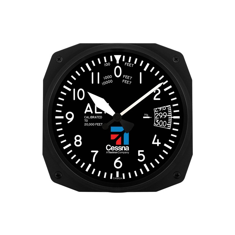 Wall Clock Murale Altimètre Cessna 25X25CM