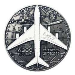 copy of A380 COIN AIR FRANCE SILVER COLOR