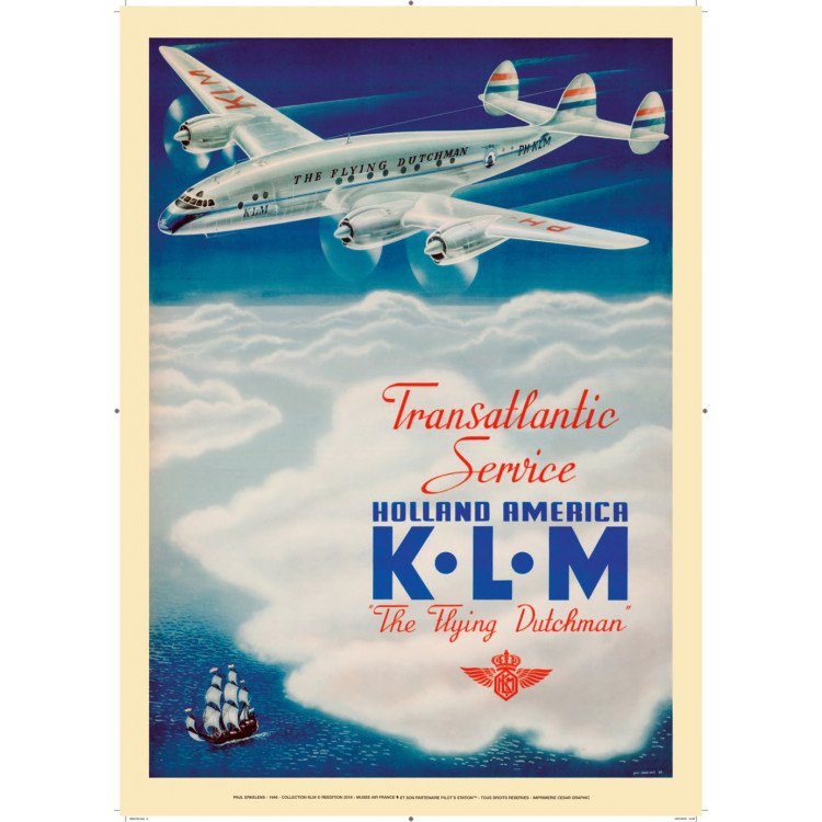KLM Transatlantic Service-Holland America, Paul Erkelens 1946