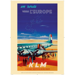 KLM en route vers l’Europe, 1950