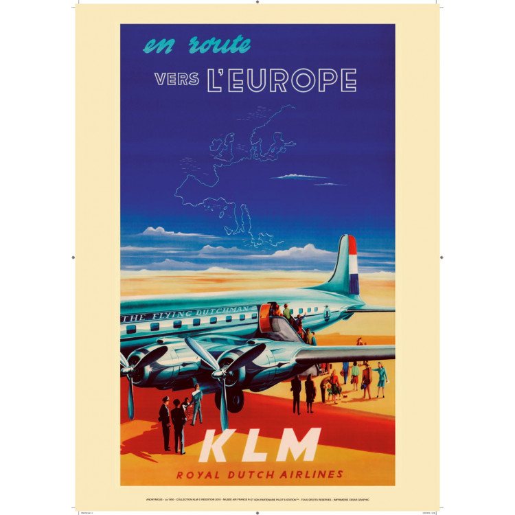 KLM en route vers l’Europe, 1950